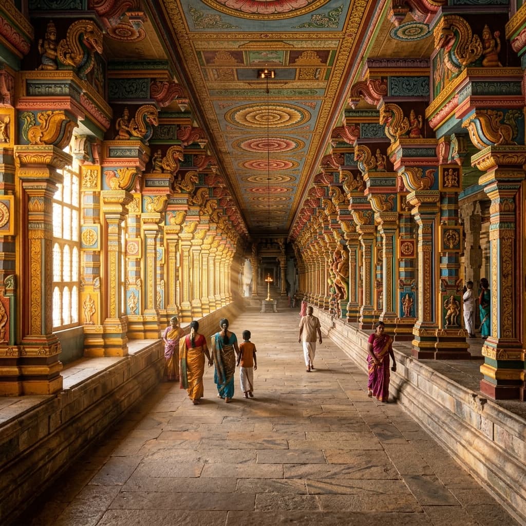 Rameswaram Temple Corridor